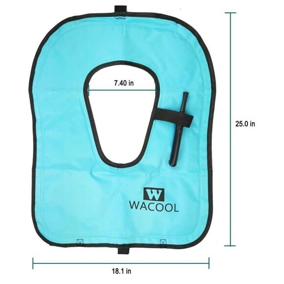 WACOOL Inflatable Snorkel Diving Swimming Scuba Vest Buoyancy Up To 220 lbs - Picture 4 of 8